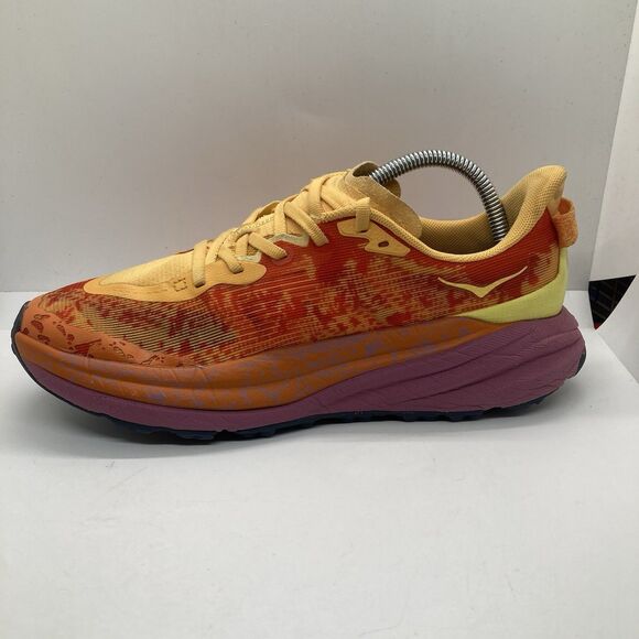 Hoka One One Speedgoat 6 Womens 9B Shoes Trail Orange Running Walking Gym - Picture 9 of 10